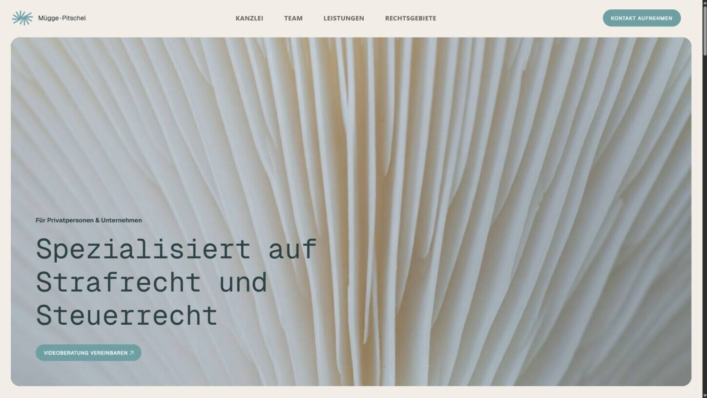 Mügge Pitschel Rechtsanwälte: Website Relaunch 151