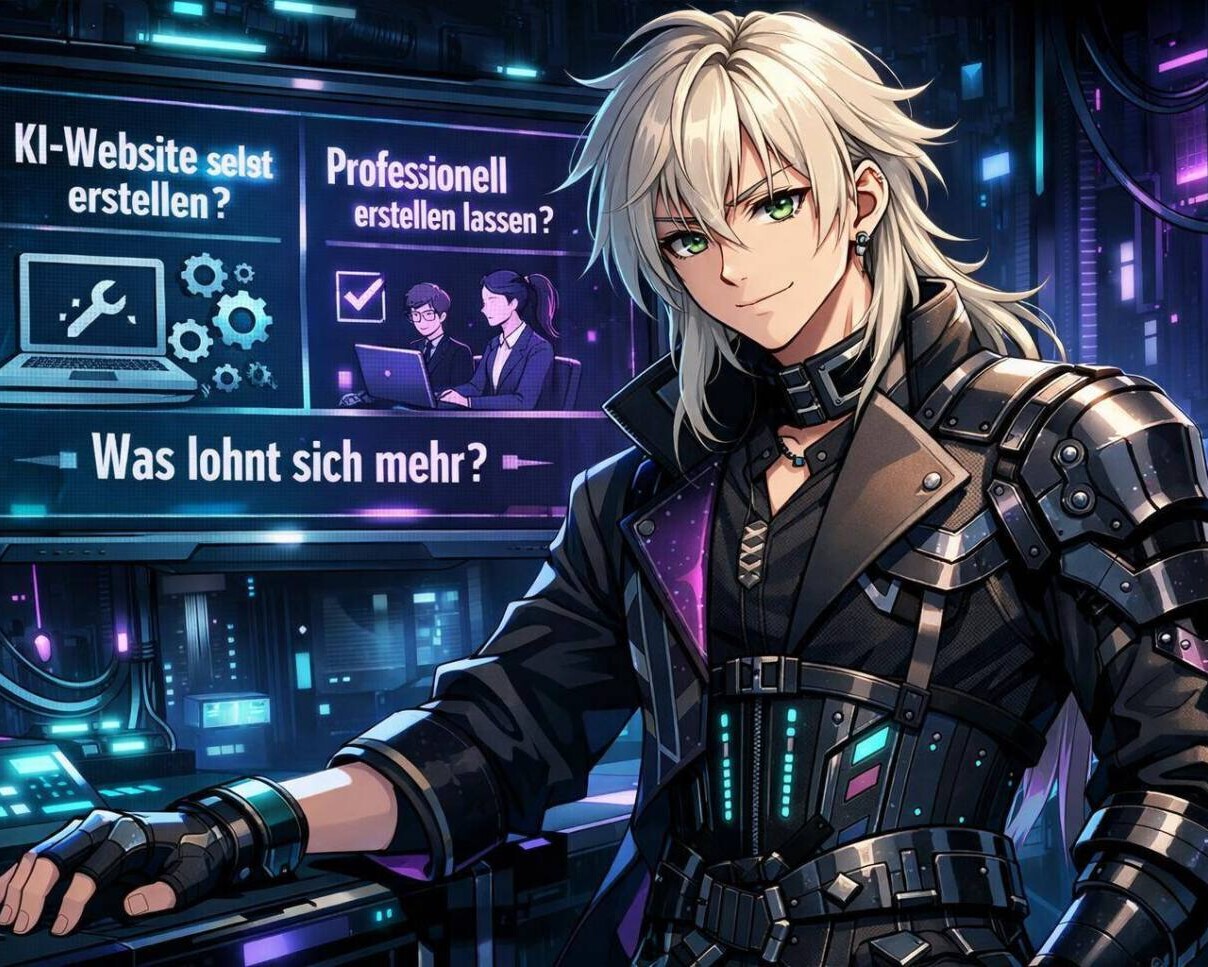 KI-Website erstellen oder professionell erstellen lassen: Was lohnt sich mehr? 2 KI-Website erstellen oder professionell erstellen lassen: Was lohnt sich mehr? 2